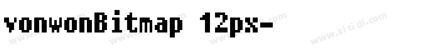 vonwonBitmap 12px字体转换